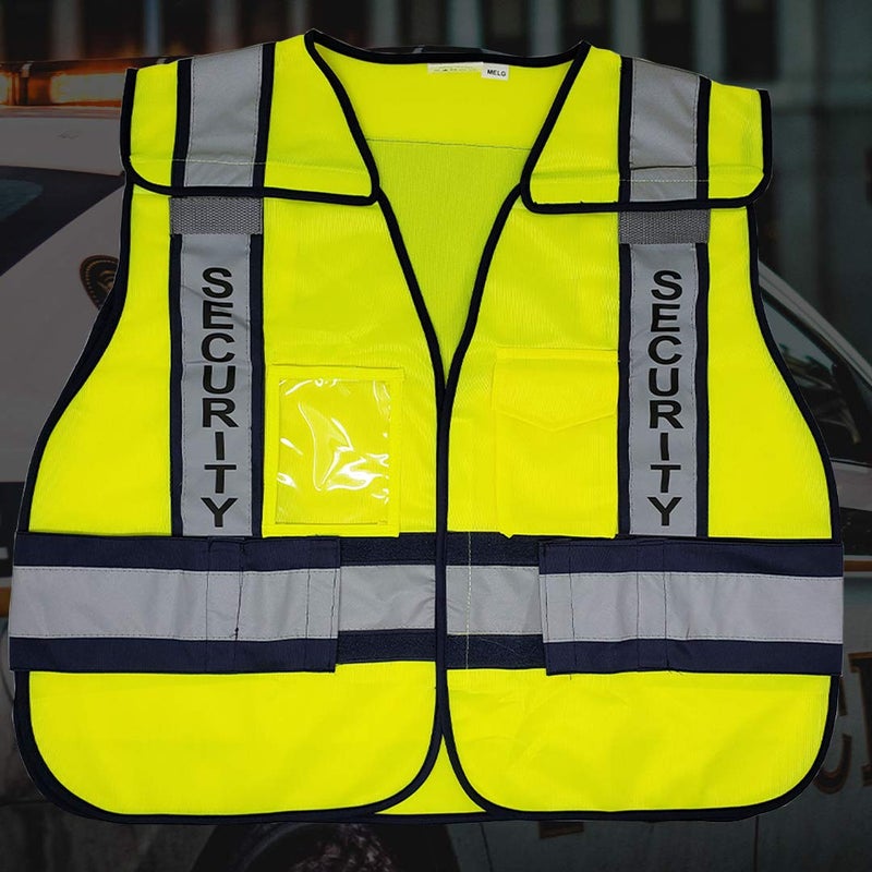 ViewBrite Safety VIEWBRITE Reflective (Class 2) Security Vest Lime Green - 5 Point Breakaway High Visibility Yellow Safety Vest - Image 2